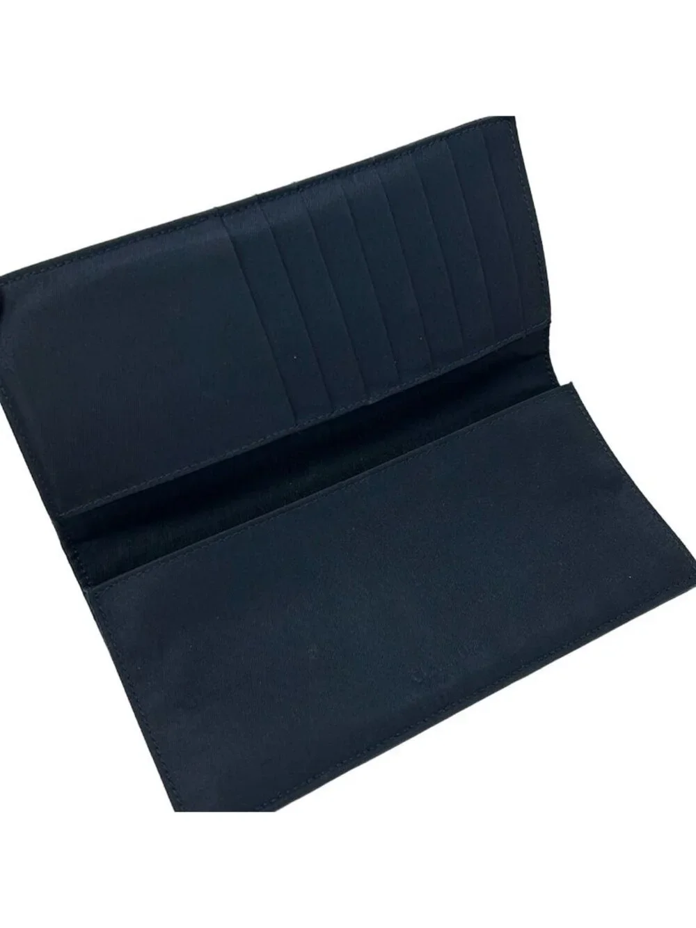 Dior Wallet Logo Glam Dark Navy Ivory